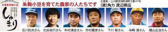 朱毬小豆を育てた農家の皆さん